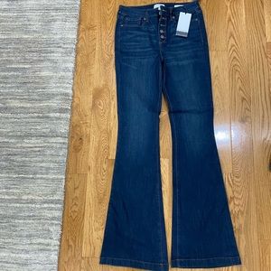 Sophia flare button fly jeans